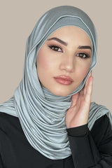 Premium Jersey Hijab-Stone Green