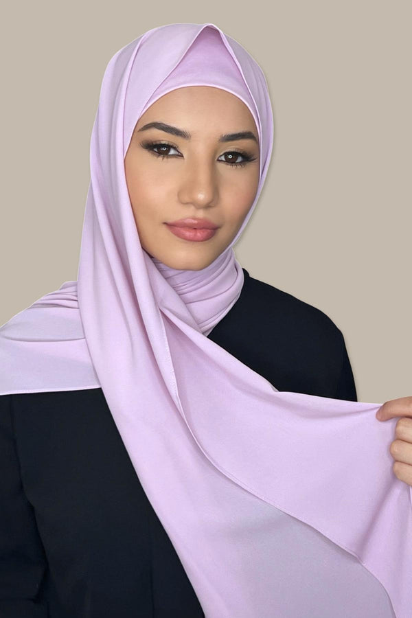 Matching Chiffon Hijab Set-Cotton Candy