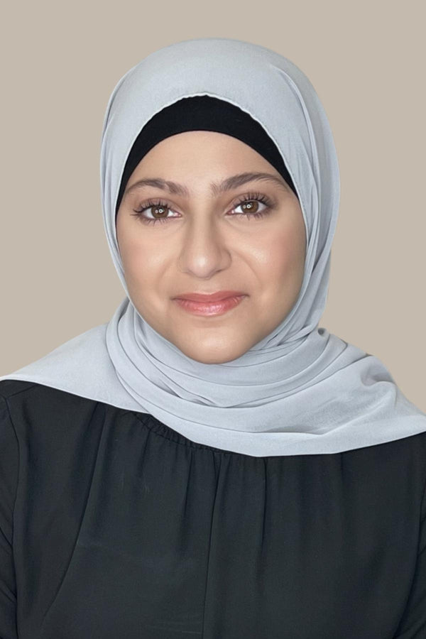 Modish Girl Luxury Chiffon Hijab-Chic Grey