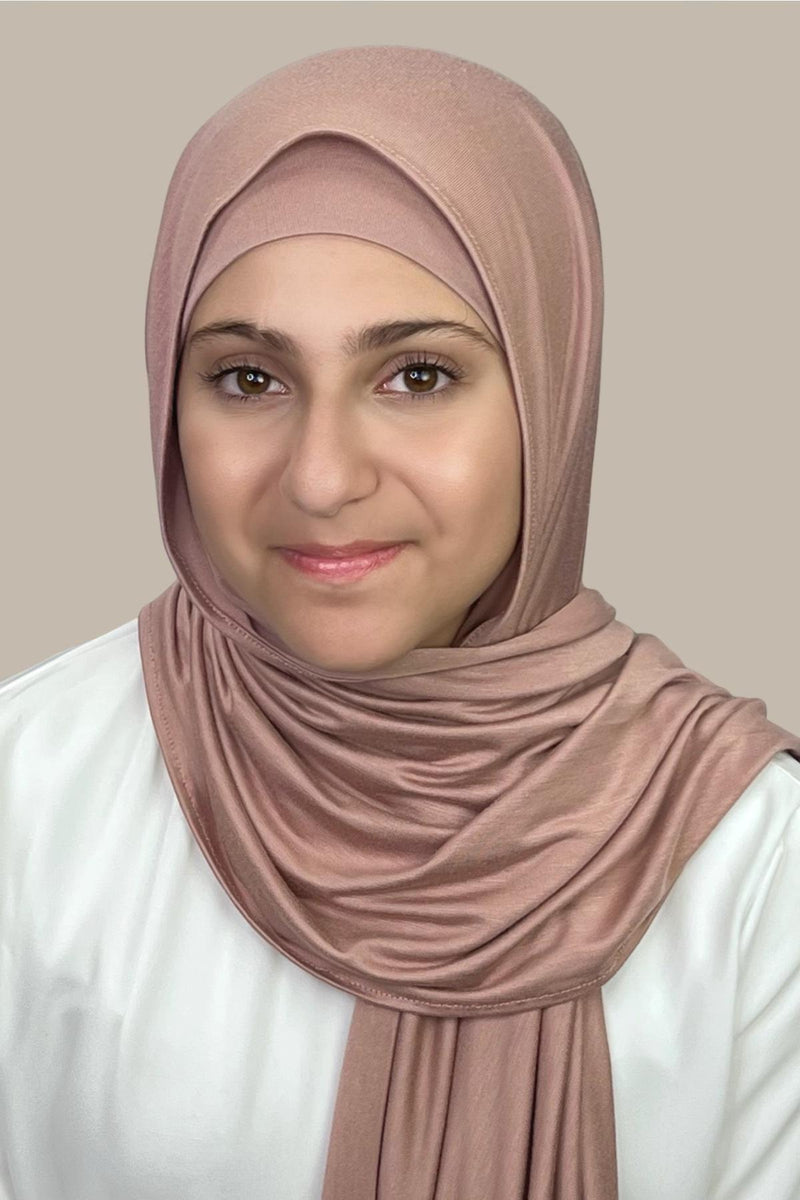 Modish Girl Premium Jersey Hijab-Dusty Rose