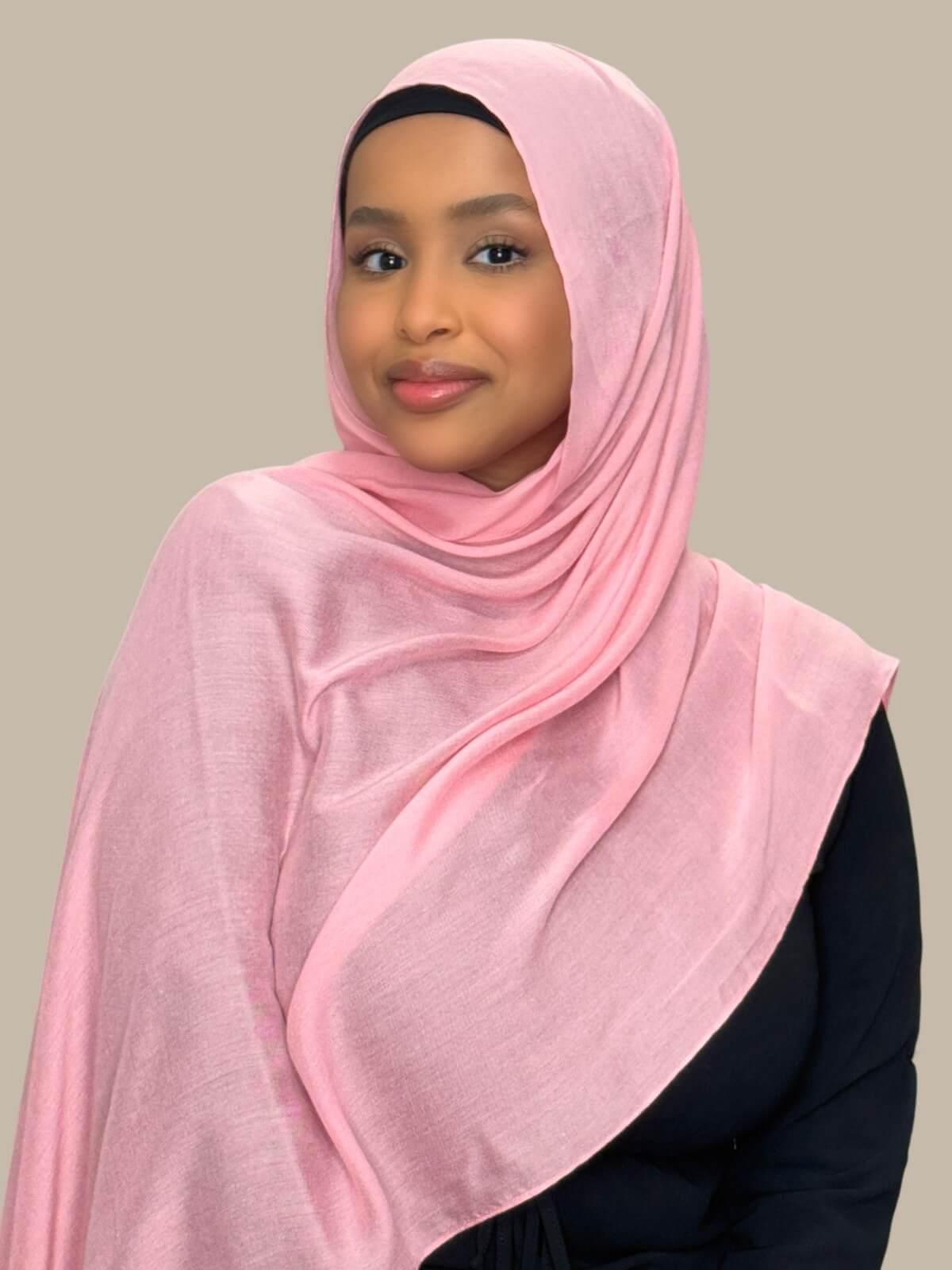 Cotton Modal Hijab-Bubblegum