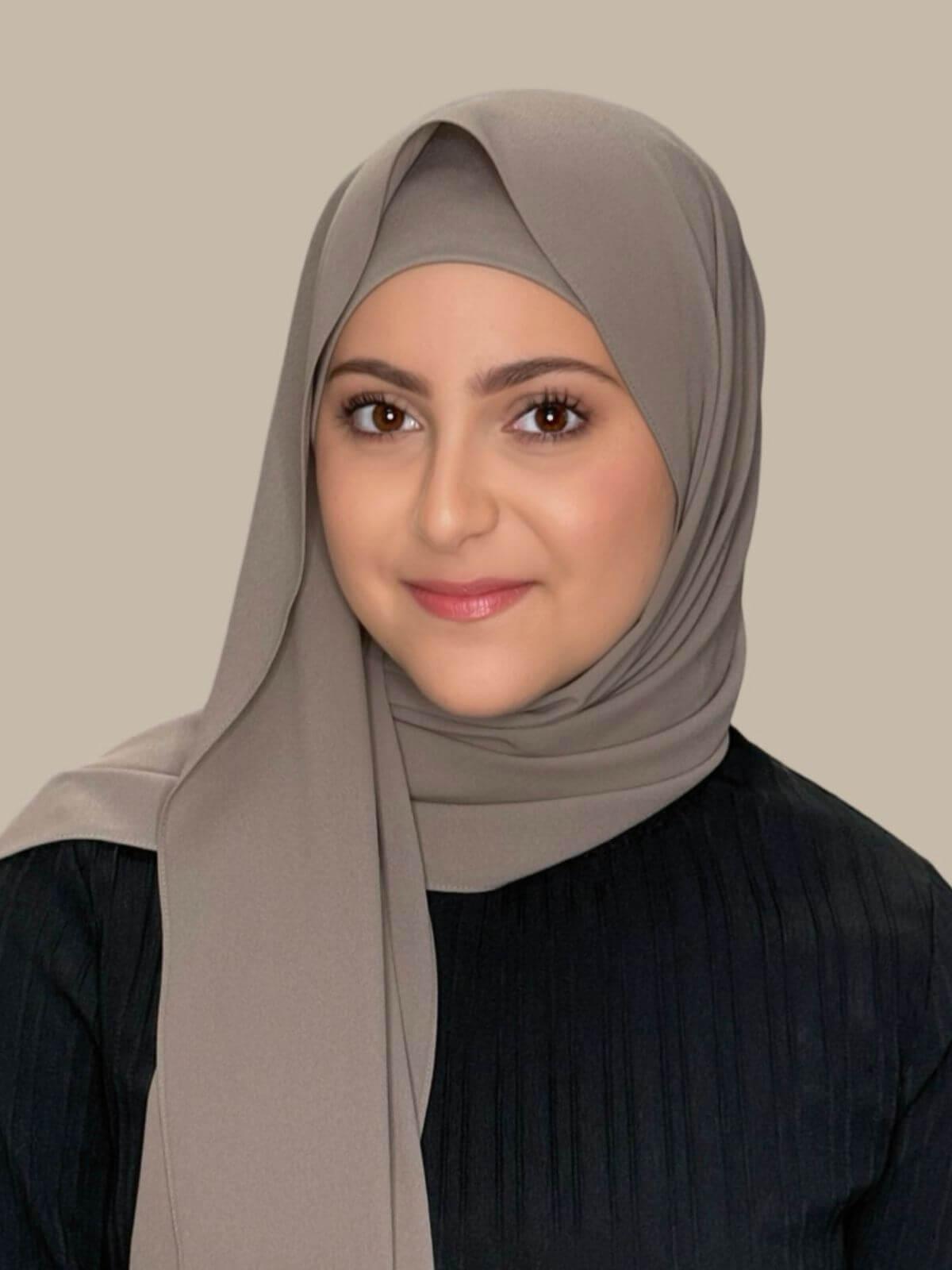 Modish Girl Matching Chiffon Hijab Set-Truffle