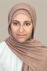 Modish Girl Premium Jersey hijab-Pale Taupe