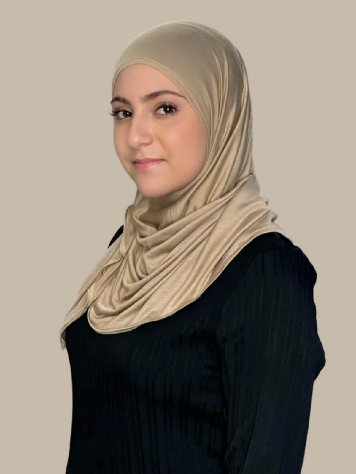 Modish Girl Pre-Sewn Jersey Hijab-Oak