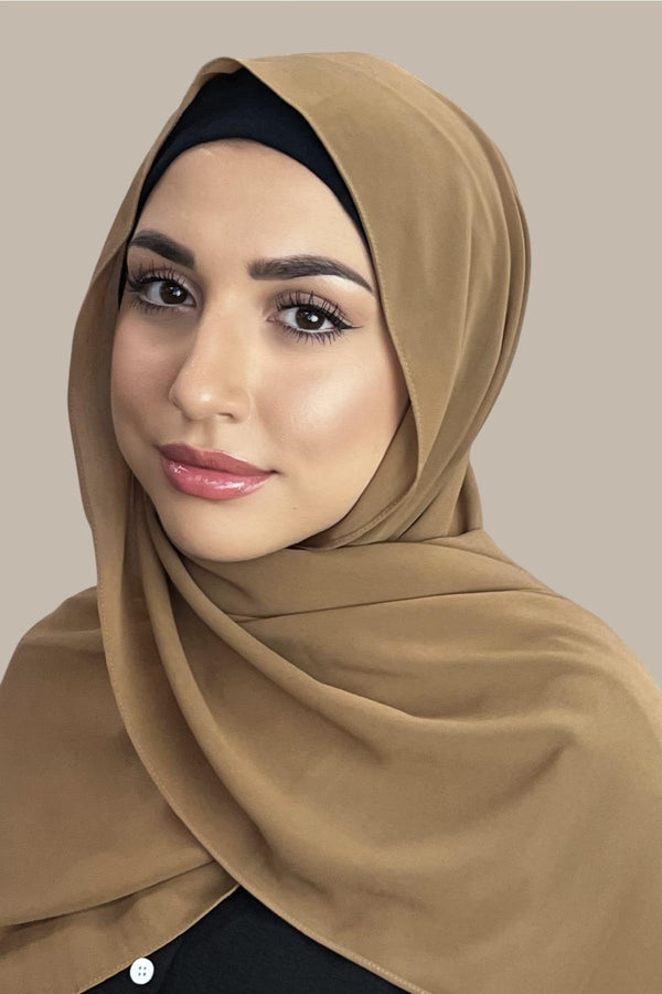 Classic Chiffon Hijab-Toffee