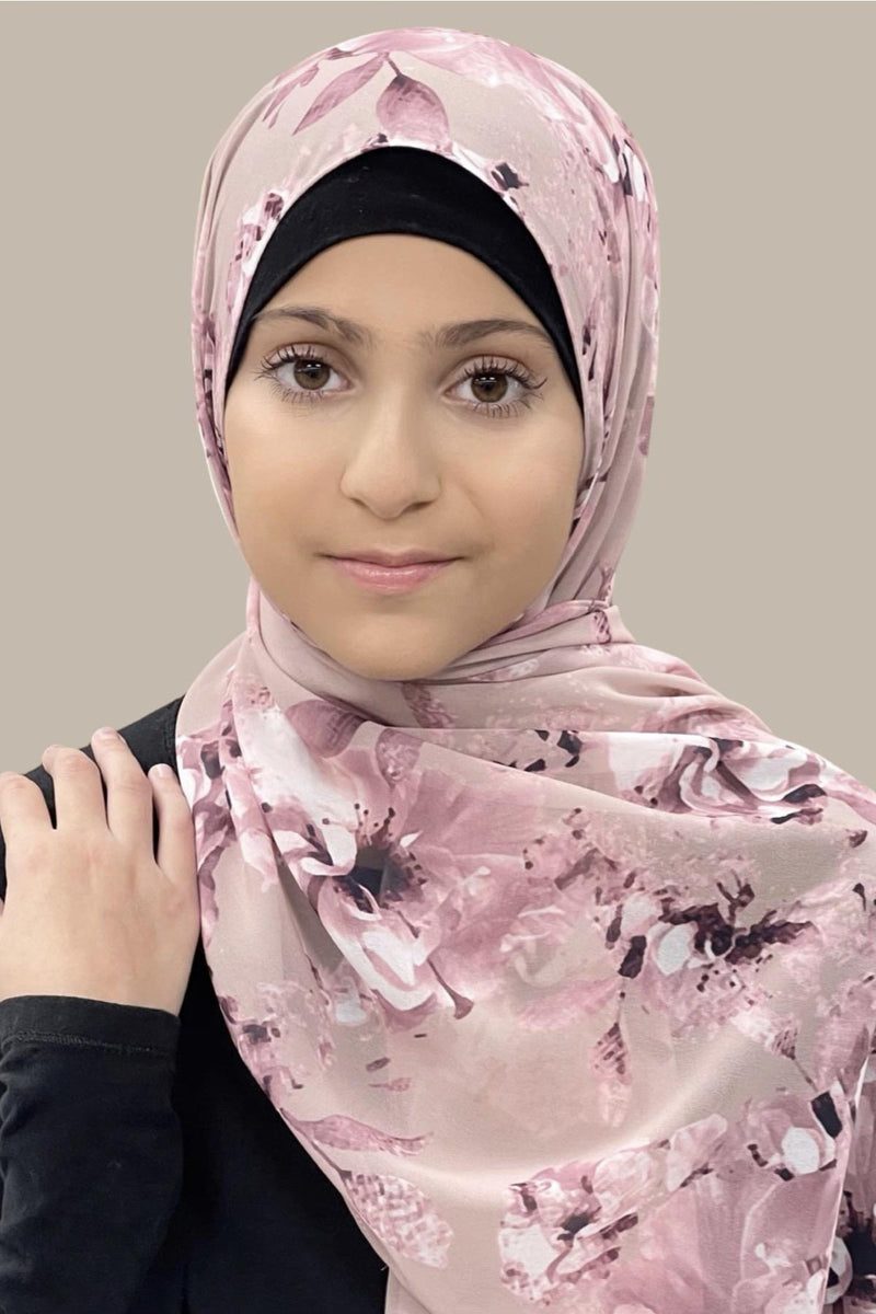 Modish Girl Hijab-Flueretta Slate III