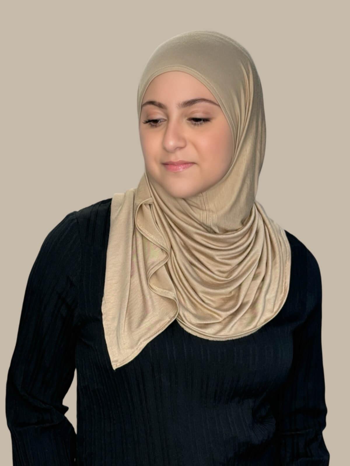 Modish Girl Pre-Sewn Jersey Hijab-Oak