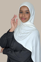 Pre-Sewn Jersey Hijab-Off White