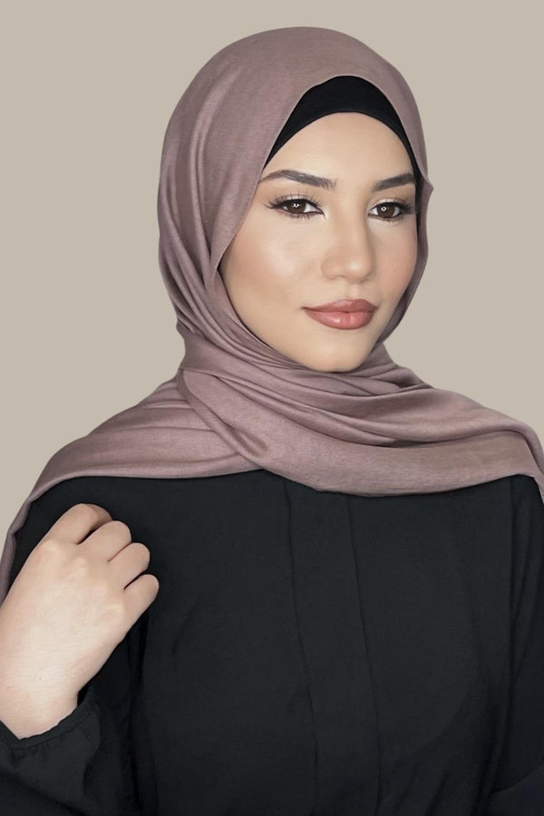 Cotton Modal Hijab-Mocha Brown