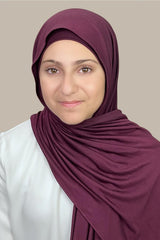 Modish Girl Premium Jersey Hijab-Wine
