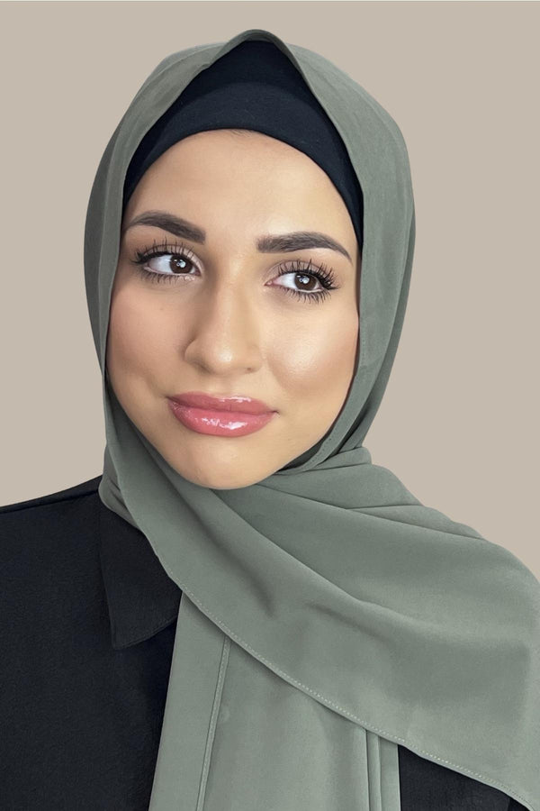 Classic Chiffon Hijab-Green Tea