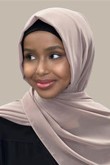 Luxury Chiffon Hijab-Cedar
