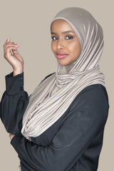 Pre-Sewn Jersey Hijab-Desert