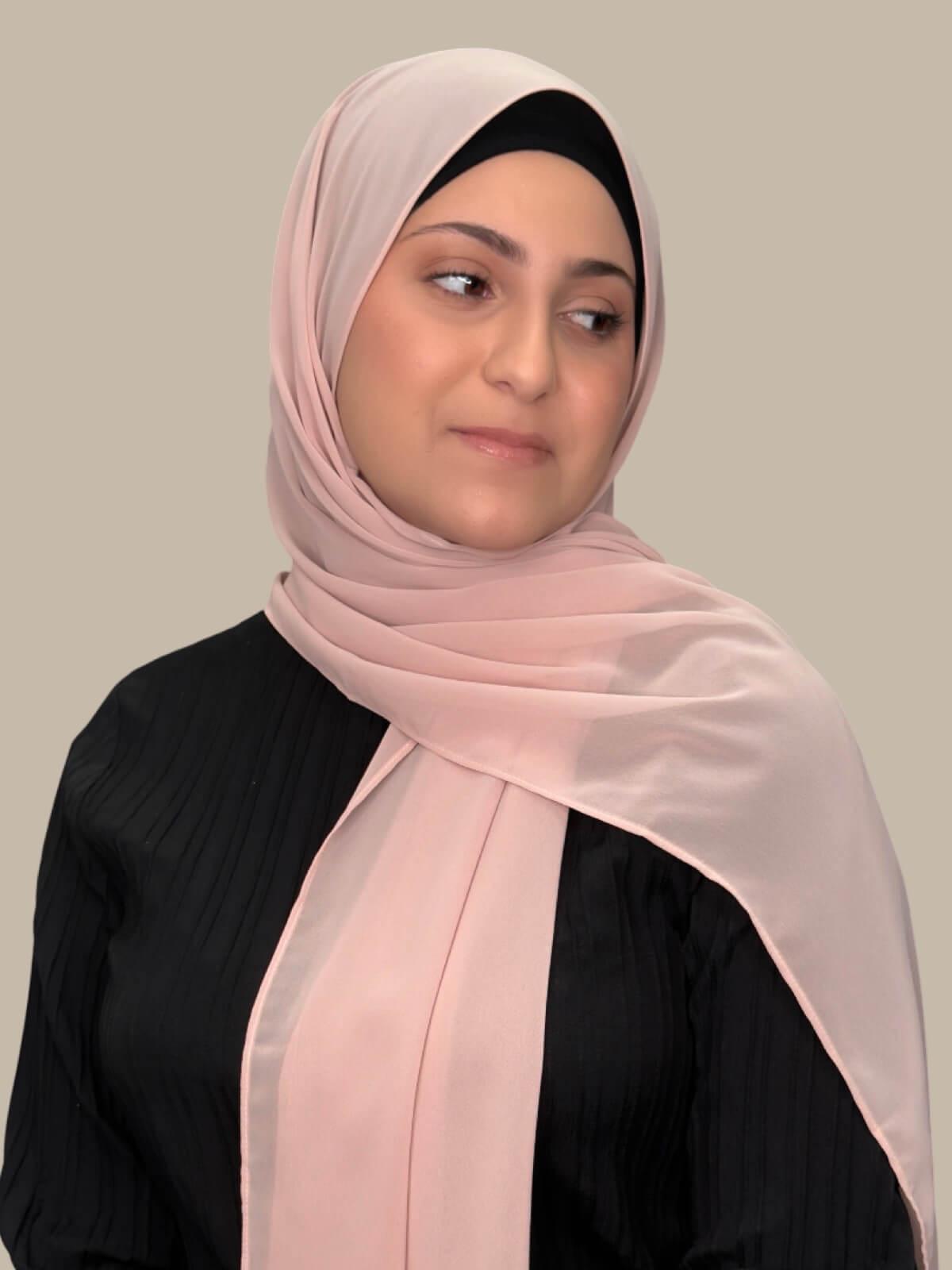 Modish Girl Luxury Chiffon Hijab-Pearl