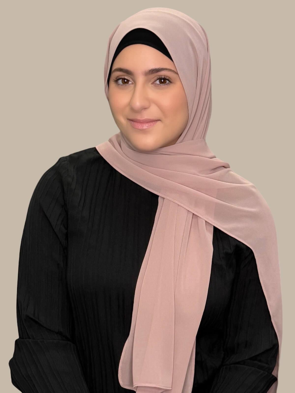 Modish Girl luxury chiffon Hijab-Pale Taupe