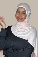 Pre-Sewn Jersey Hijab-Pearl