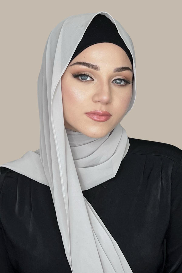 Luxury Chiffon Hijab-Light Taupe