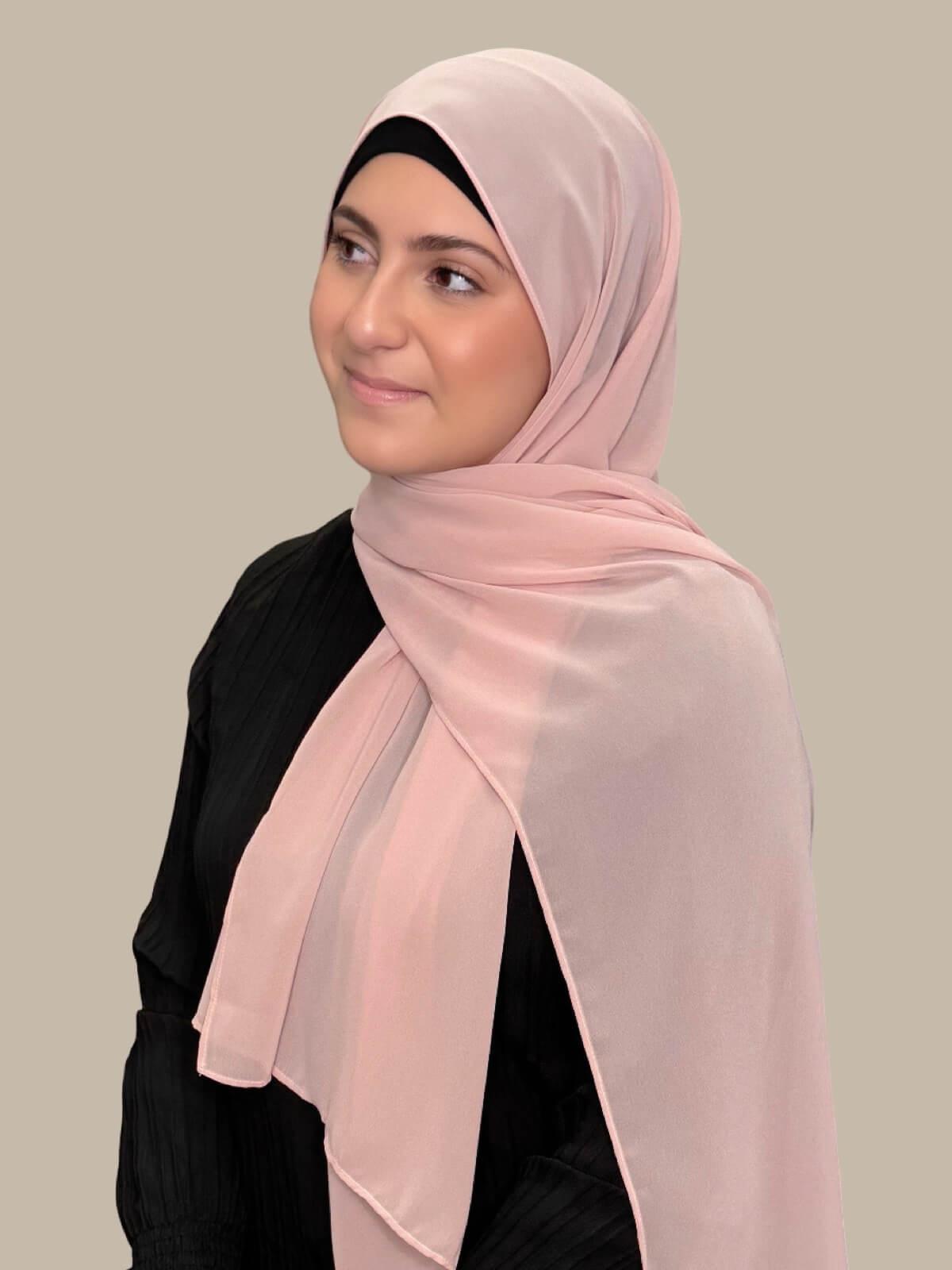 Modish Girl Luxury Chiffon Hijab-Pearl