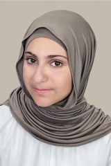 Modish Girl Premium Jersey Hijab-Sandstone