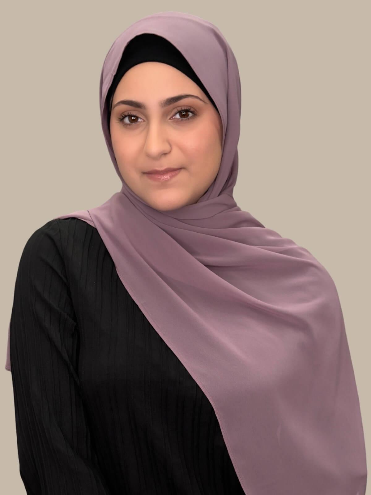 Modish Girl Luxury Chiffon Hijab-Rose Taupe