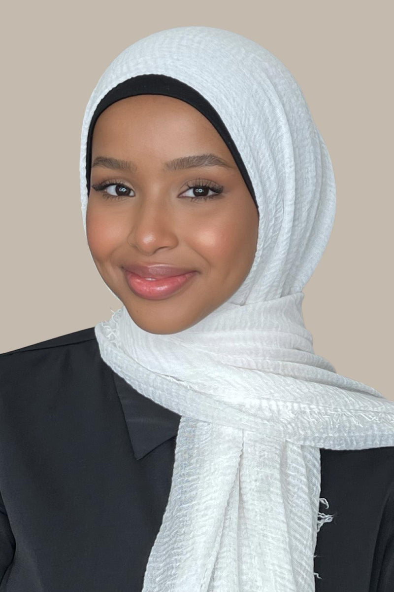 Classic Cotton Hijab-Off White