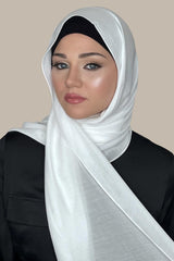 Cotton Modal Hijab-White