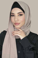 Classic Chiffon Hijab-Dusty Mink
