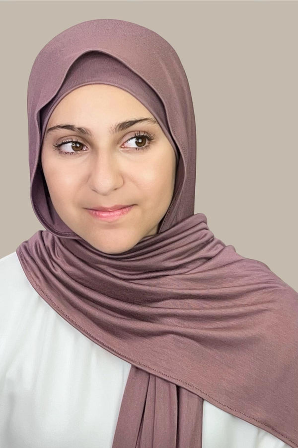 Modish girl Premium Jersey Hijab-Rose Taupe