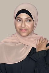 Modish Girl Luxury Chiffon Hijab-Coral