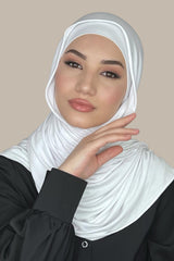 Premium Jersey Hijab-White
