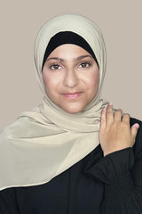 Modish Girl Luxury Chiffon Hijab-Vanilla