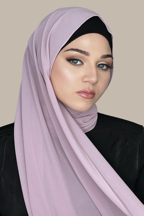 Classic Chiffon Hijab-Khaki Rose