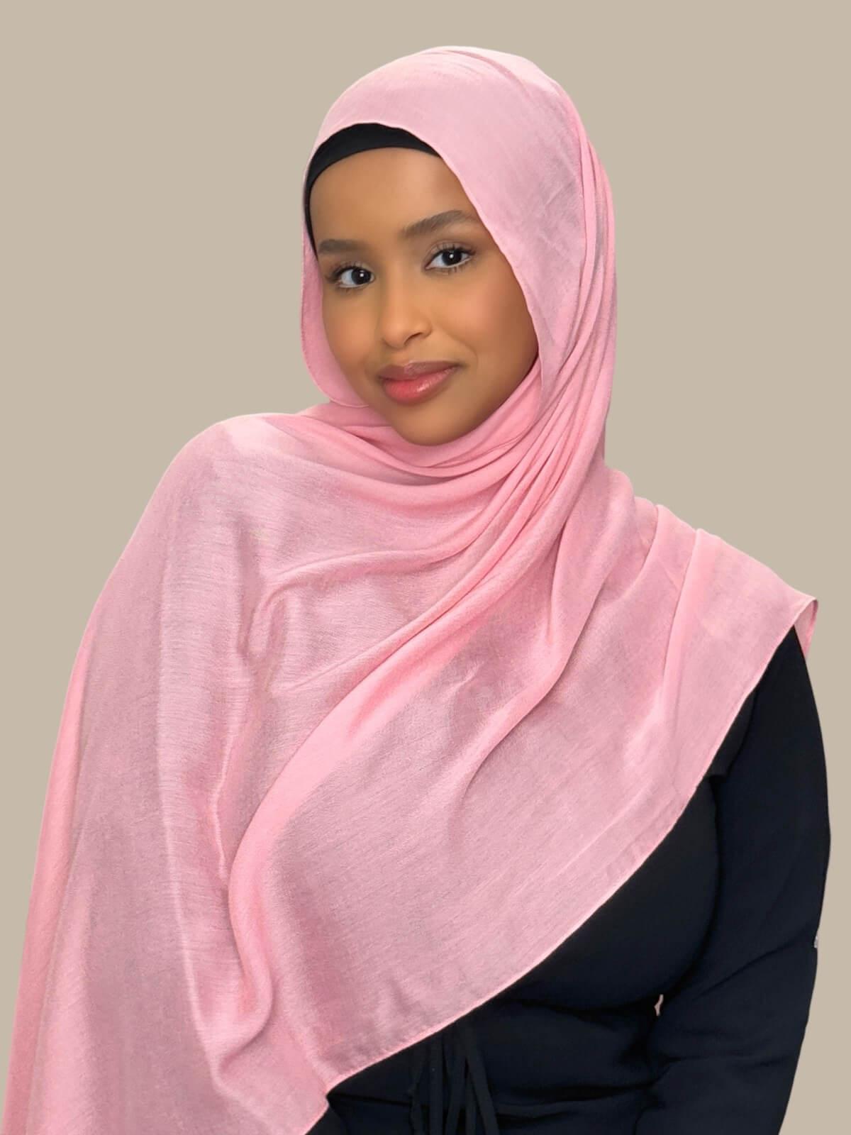 Cotton Modal Hijab-Bubblegum