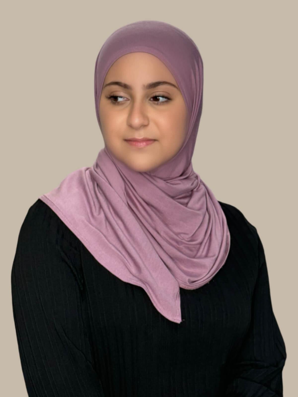 Modish Girl Pre-Sewn jersey hijab-Khaki Rose