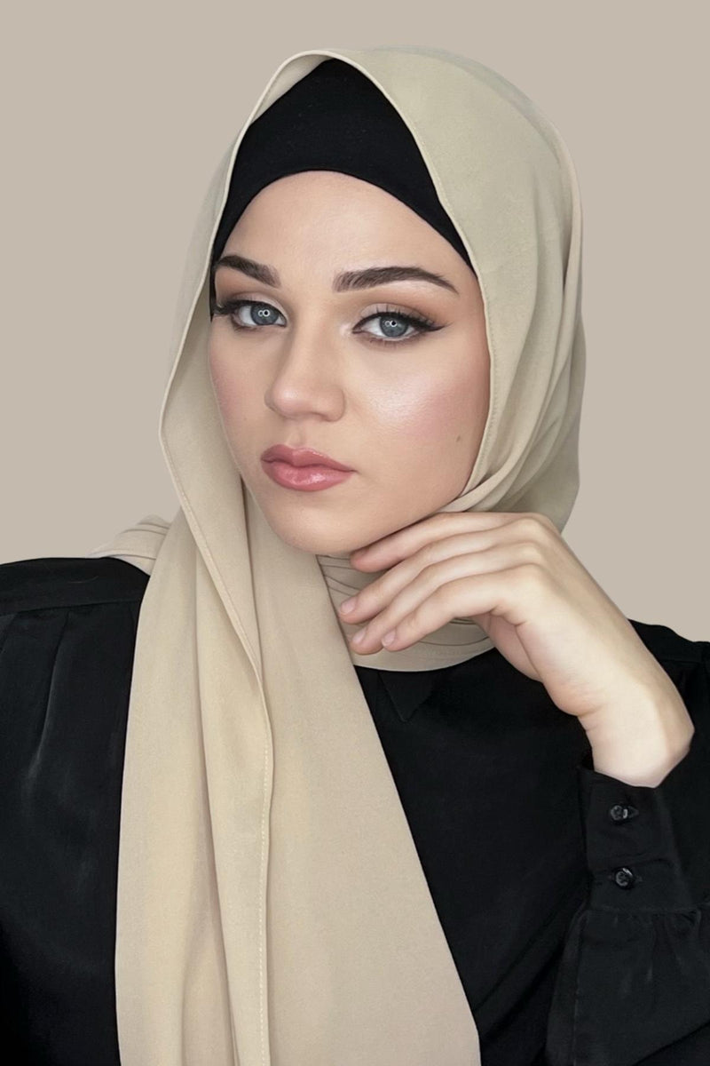Classic Chiffon Hijab-Camel