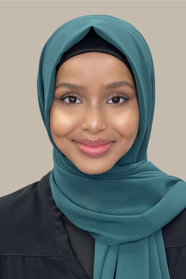 Luxury Chiffon Hijab-Ponderosa Pine