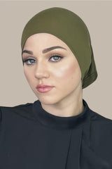 Premium Jersey Underscarf-Olive Green