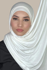 Premium Jersey Hijab-Off White