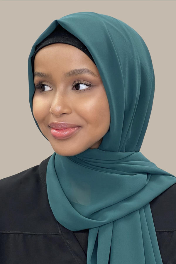 Luxury Chiffon Hijab-Ponderosa Pine