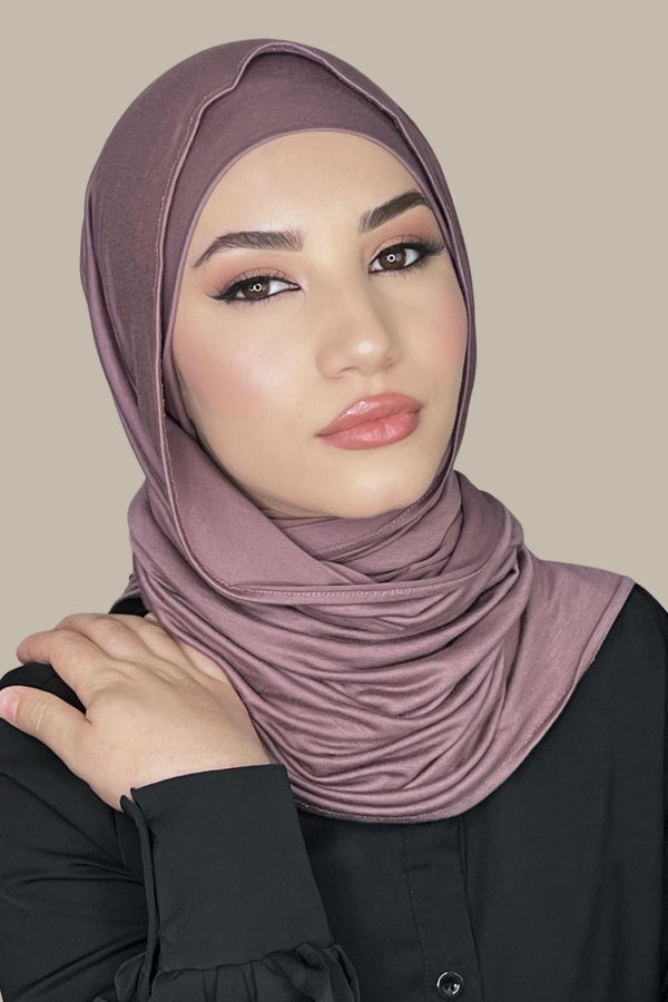 Premium Jersey Hijab-Rose Taupe