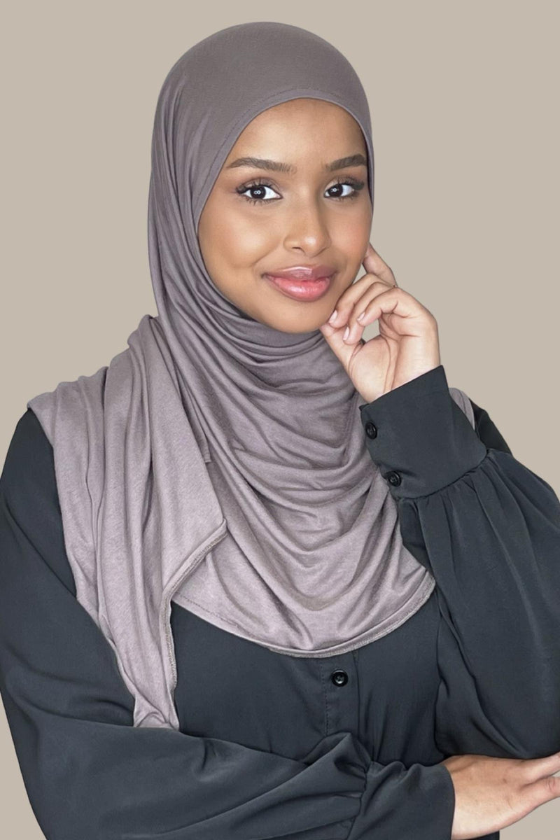 Instant Premium Jersey Hijab-Hazel