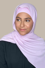 Modish Girl Matching Chiffon Hijab Set-Cotton Candy