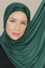 Premium Jersey Hijab-Forrest Green