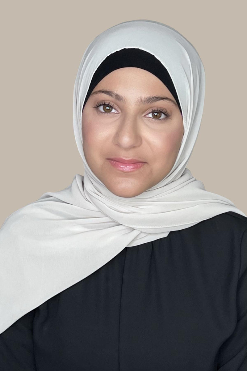 Modish Girl Luxury Chiffon Hijab-Ancient Ivory