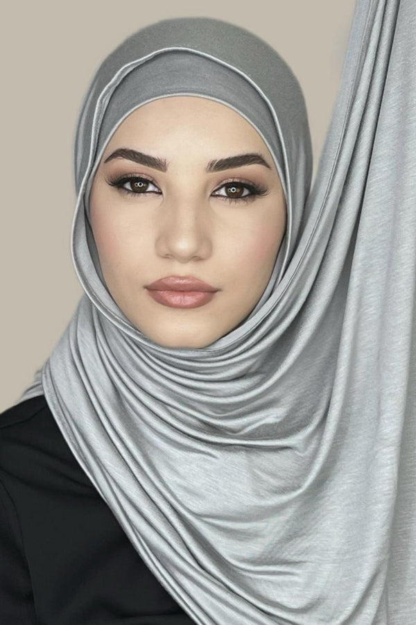 Premium Jersey Hijab-Chic Gray