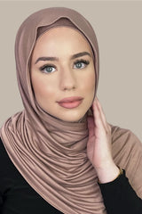 Premium Jersey Hijab-Pale Taupe