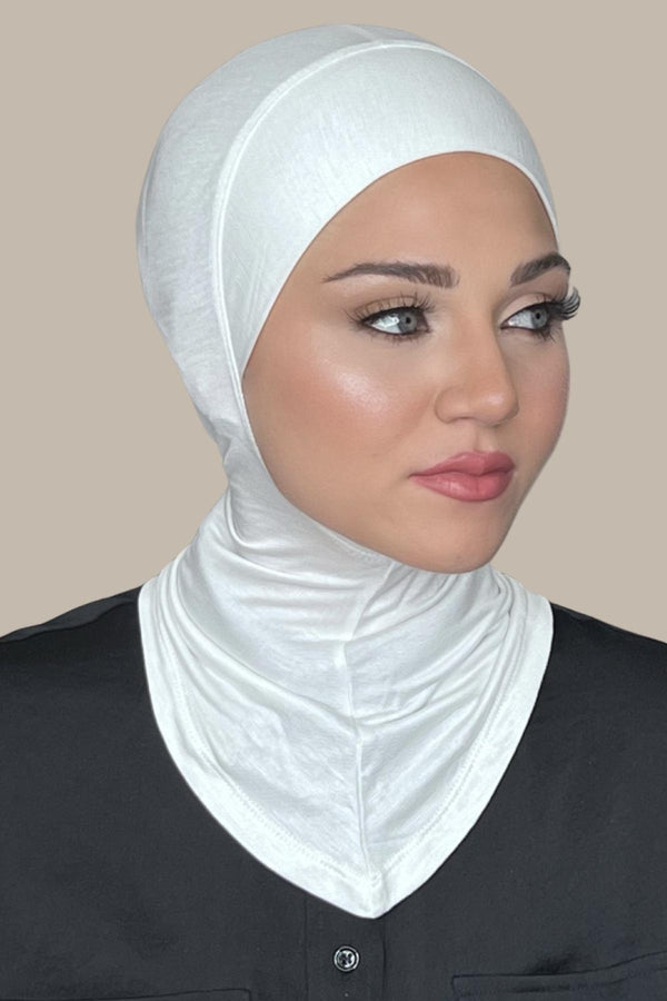 Premium Jersey Full Coverage Underscarf-Off White