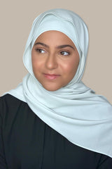 Modish Girl Matching Chiffon Hijab Set-Barely Mint