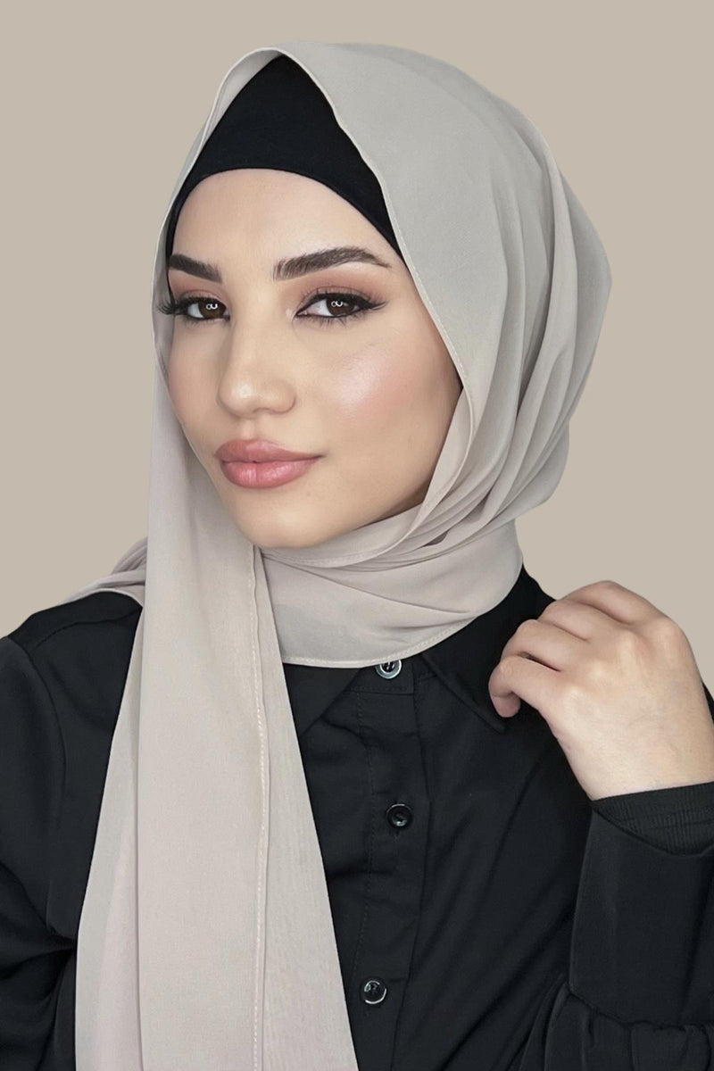 Luxury Chiffon Hijab-Desert