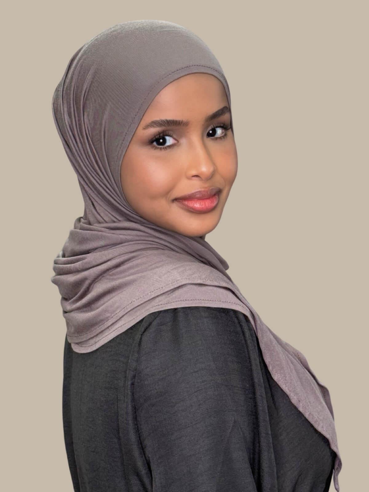 Pre-Sewn Jersey Hijab-Hazel